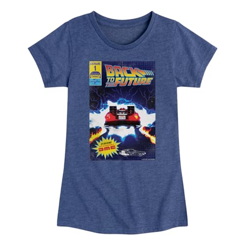 HYBRID APPAREL Back to The Future - Comic Book Vol. 1 - Toddler & Youth Girls Short Sleeve Graphic T-Shirt