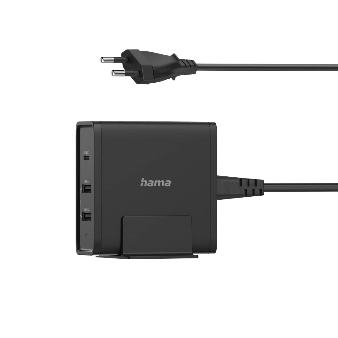 Hama | Cargador Universal rápido USB-C Power Delivery. (Adaptador Corriente móvil portátil, Cargador Tipo c multipuerto 65W) Negro.