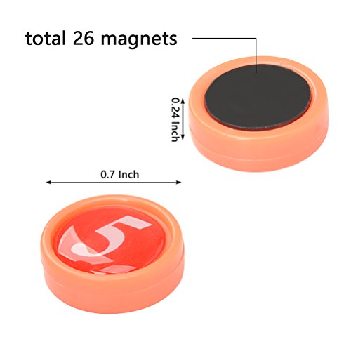 FOCCTS Magnetic Soccer Tactic Coaching Board with 26 Magnets, Dry Erase Marker, Eraser, Foldable and Portable Football Coach Tool