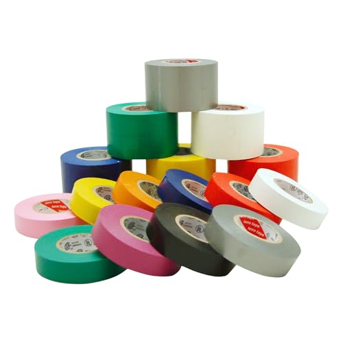 Image of J.V. Converting JVCC Colored Electrical Tape 7 mils Thick, 3 /4 in. x 66 ft. (Grey)