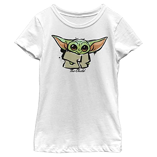 STAR WARS Mandalorian Bb Child Paint Girls Short Sleeve Tee Shirt