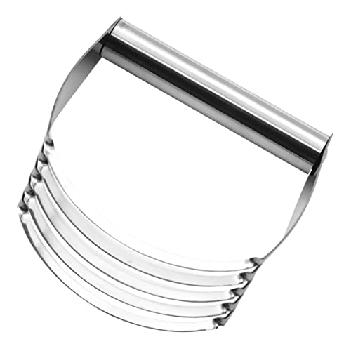 OFFSCH 2pcs Stainless Steel Pastry Dough Cutter Flour Mixer Tool for Steel Dough