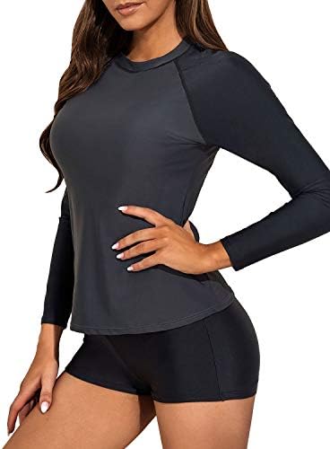 Black swim shirt womens Clearance