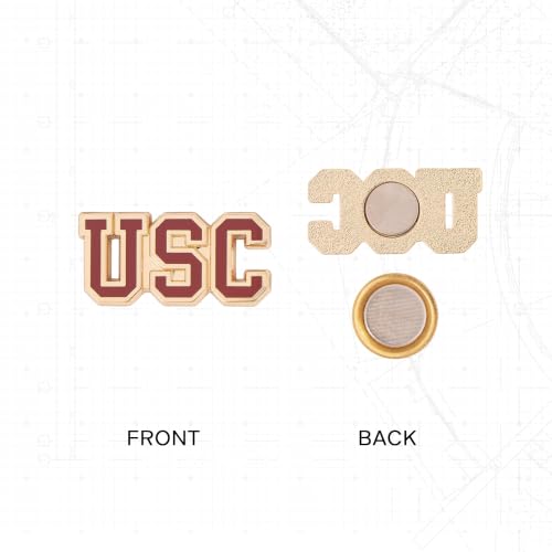 Image of Desert Cactus University of Southern California Lapel Pin USC Trojans Made of Metal for Formal Wear, Bag and Hat Jewelry, and Tie Tack