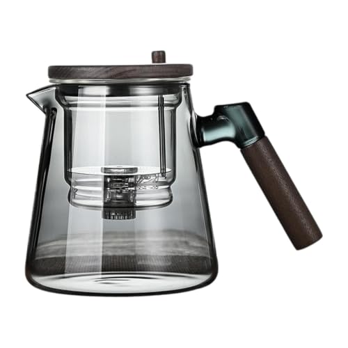 Enchantipot Press Control Glass Teapot - 750ml Tea Separator