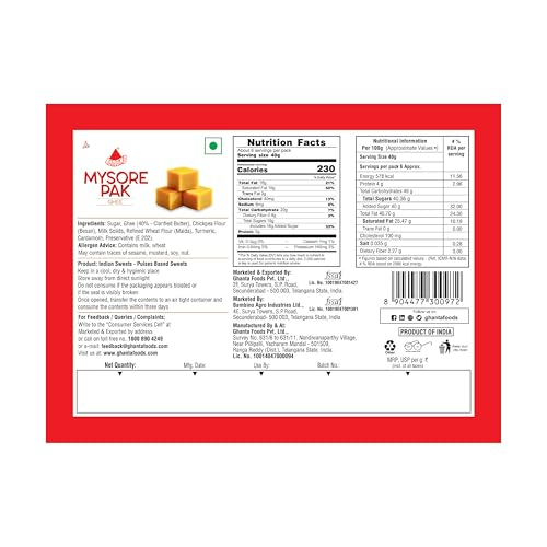 Image of Bambino Delicious Ghee Mysore-Pak 200 Gms.