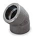 45 Degrees, 1 in Pipe Size - Pipe Fitting, Socket WeldElbow,2040-1MNN9