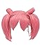 Angelaicos Women's Prestyled Bun Anime Party Cosplay Wigs Short Pink