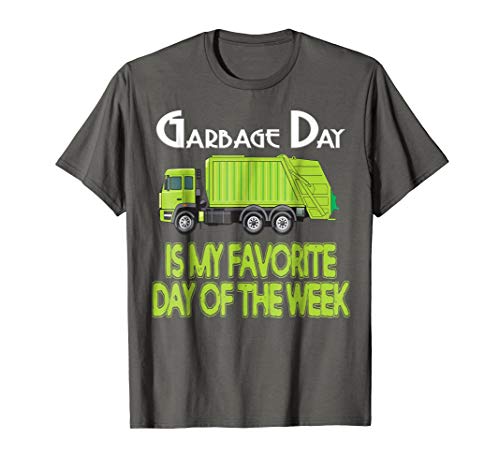 Garbage Day Truck T-Shirt Kids Boys Girls Adult Trash Shirt