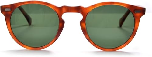 Miniatura 3 de ERD - Gafas de sol redondas vintage para hombres, marco circular polarizado para mujer, lentes grandes UV400