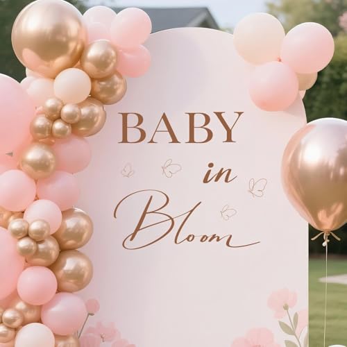 Baby in Bloom Baby Shower Stickers decorativos miniatura 1