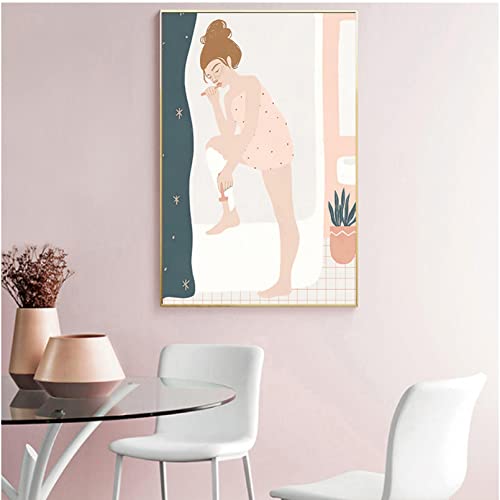Impression sur toile mur art haute definition fille vintage