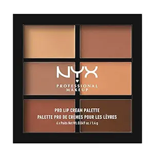 NYX PROFESSIONAL MAKEUP Pro Lip Cream Palette, The Nudes, 0.317 Ounce
