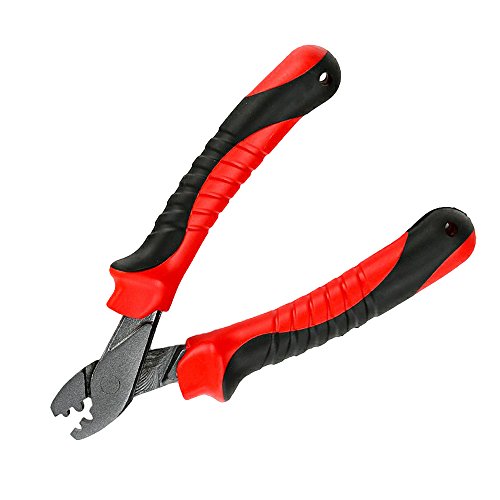 Alicate de pesca, Andoer Alicate de crimpagem de pesca para linha de pesca Mangas de barril Tesoura