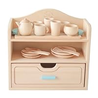 希少: アコテ社　おままごと　おもちゃ　食器棚　木製　Cセット 希少: アコテ社 おままごと おもちゃ 食器棚 木製 Cセット