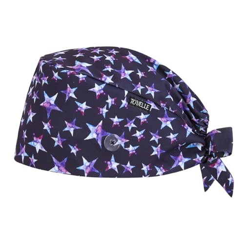 Image of Scrub Caps for Men and Women with Buttons, Classic Surgical Caps