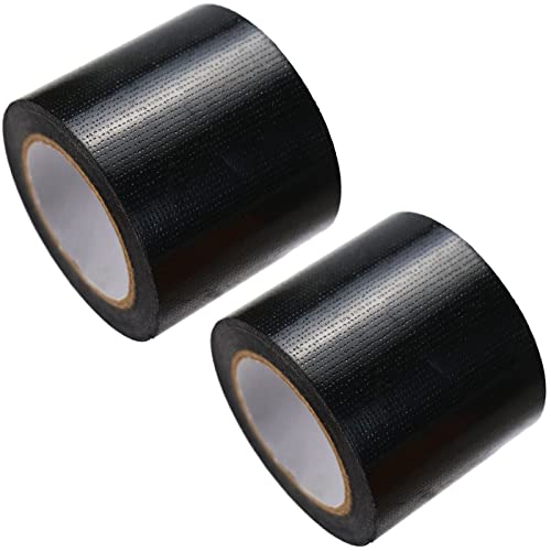 Image of Mini Duct Tape 2PCS Travel Size Duct Tape for Outdoors Camping Hiking Emergency Put in Pocket Tear by Hand, 2 inch x 5 Yards, Twin Black
