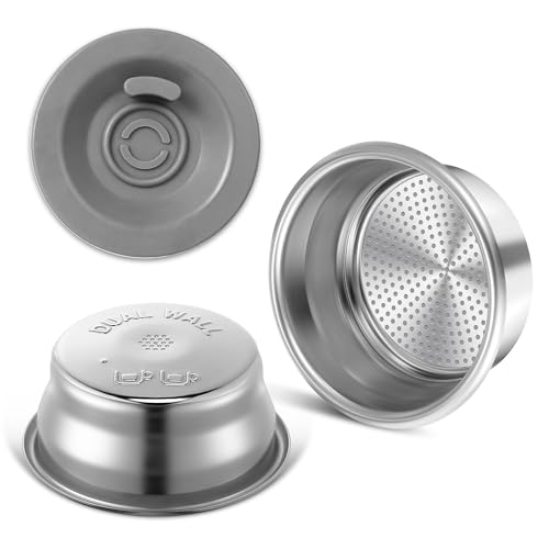 Dunkive 1 Pack 54mm Dual Wall Portafilter Basket Compatible with Breville Espresso Machines BES860XL/11.41