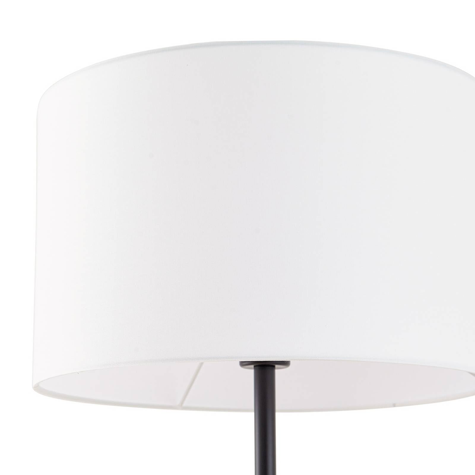 Lindby Lámpara de pie Aovan con estación carga USB (Moderno) en Negro hecho Metal e.o. para Salón & Comedor (1 llama, E27) lámpara textil