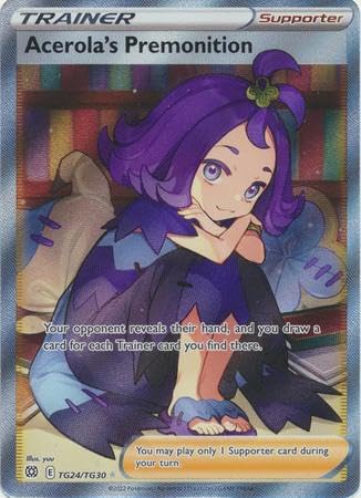 Carte Pokémon Acerola's Premonition TG24/TG30 Brilliant Stars Full Art