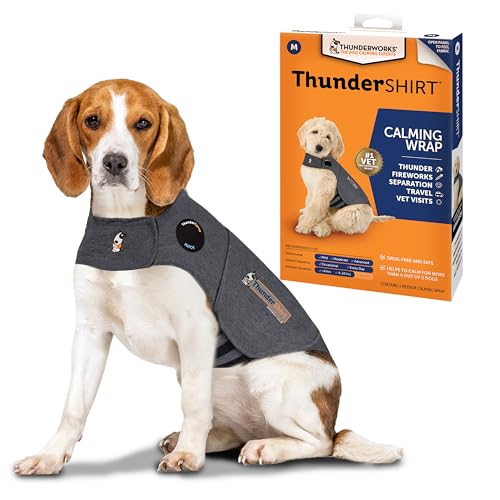 ThunderShirt for Dogs, Medium, Heather Gray...