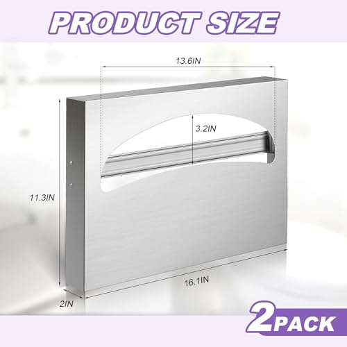 Dispensador de fundas para asiento de inodoro Hushee de acero inoxidable antioxidante para pared 3