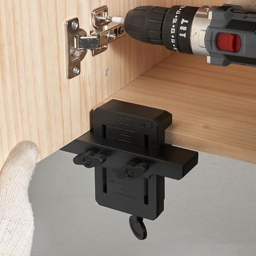 SUQ Posicionador De Instalación De Puerta De Gabinete Ajustable, Plásticos, Abrazaderas De Instalación Frontal De Cajón, Plantilla De Montaje De Puerta De Gabinete, Nstalación De Gabinete Ajustable