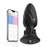 Analvibratoren Sexspielzueg Anal Vibrator Butt Plug mit 9 Rotations Vibrationmodi App Fernbedienung mit APP Fernbedienung Prostata Stimulator Sexspielzeug für Paare Frauen