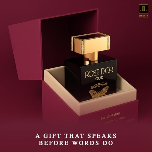 Liberty Rose Oud Anniversary Edition 3.4 Oz/100ml | Unisex Long Lasting Oud Fragrance | Perfume for Men and Women | Woody Floral Oriental Fragrance with Oudh