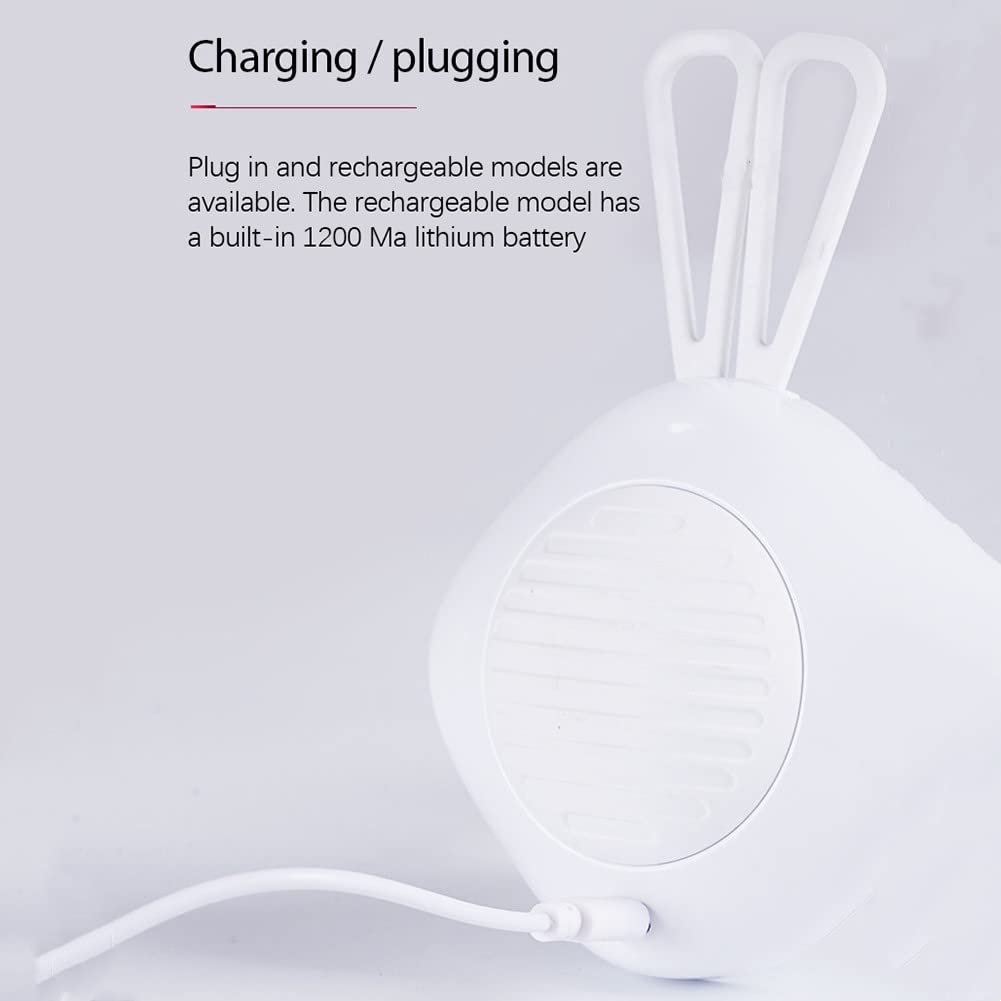 WOLONG Luz noche en la guardería Luz LED regulable Luz noche carga USB portátil con interruptor táctil Lámpara noche Luz dormir silicona para bebés,para habitación bebé,dormitorio,sala estar,Rosado