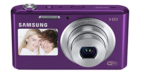 Image of Samsung DV150F 16.2MP Smart WiFi Digital Camera with 5X Optical Zoom and 2.7-inch Front and 1.5-inch Rear Dual LCD Screen (Purple), 4GB Card, Camera Case with Free Samsung Backpack