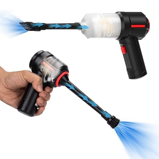 Compressed Air Duster, Computer Vacuum Cleaners, 3 in 1-Mini Vacuum ...