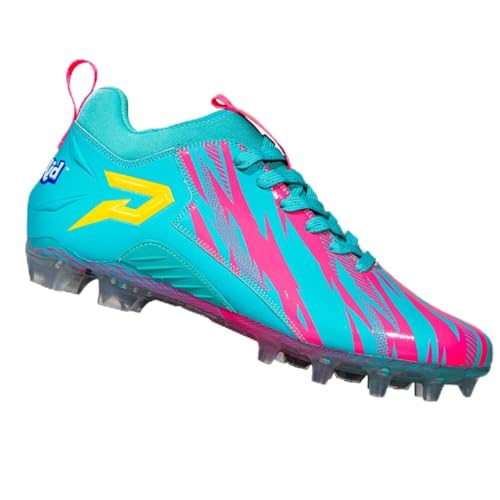 Phenom Elite Kool-Aid Sharkleberry Fin Football Cleats – Quantum Speed Lightweight, Traction, and Style for Football, Lacrosse, and Rugby