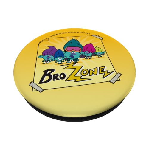 DreamWorks Trolls Band Together BroZone Poster PopSockets Swappable PopGrip, Black - Image 2