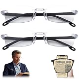 Gafas autoajustables para lectura y lejos - Adjustable glasses con zoom, visión clara sin graduación fija
