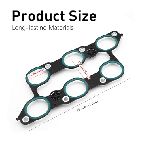 Image of MS972401 Lower Upper Intake Manifold Gasket Set Replacement for GMC Acadia 3.6L 2009 2010 2011 2012 2013 2014 2015 2016 Chevy Camaro Colorado Cadillac Buick Replaces 111076701 MS19932
