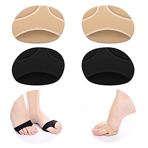 Keroius Forefoot Pads,Ball of Foot Cushioning Sleeves for Callus Bunion Chafing Feet Pain Relief Women Men, Honeycomb Forefoot Pads,Soft Gel Cushioning Shoe Inserts for Running Hiking Dancing