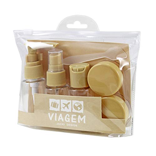 Kit de Frascos com 7 Peças Jacki Design - Creme