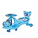 Produktbild Kinder Twist Auto, Swing Car Cartoon Spielzeug Schaukel Wiggle gyro Swivel Roller Musik Lenkrad Tragbare Silent Flash Rad (Farbe : Blau)