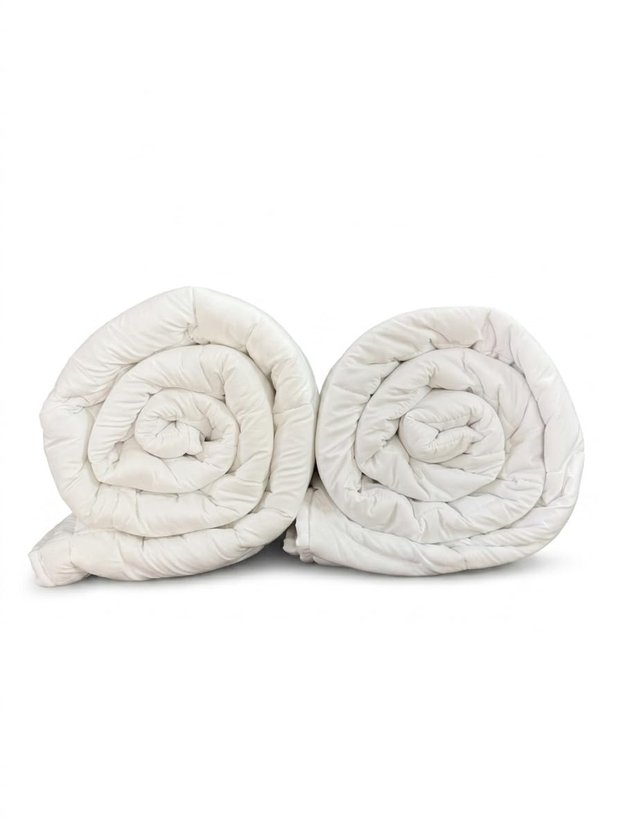 Duvet, 200 GSM, POLYWADDING, Shell Fabric- Micro Fabric, Check Design, Hotel & Resort USE, Set of 2 (60 * 90)-image-24