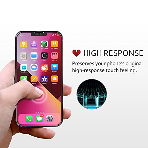 Icarez Tempered Glass Screen Protector For Iphone 14 Plus Iphone 13 Pro Max 6.7 Inches 2021 [3-Pack] Tray Installation Case Friendly Easy Apply #TOP2