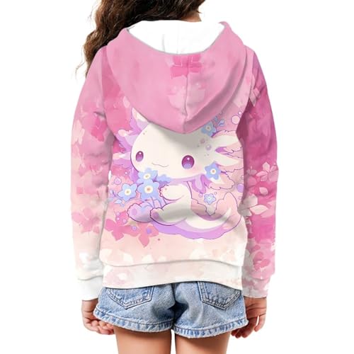 Fashion Kids Girls Full Zip Hoodie Sweatshirt Jacket Long Sleeve Casual Coat Top 6-16 Years3