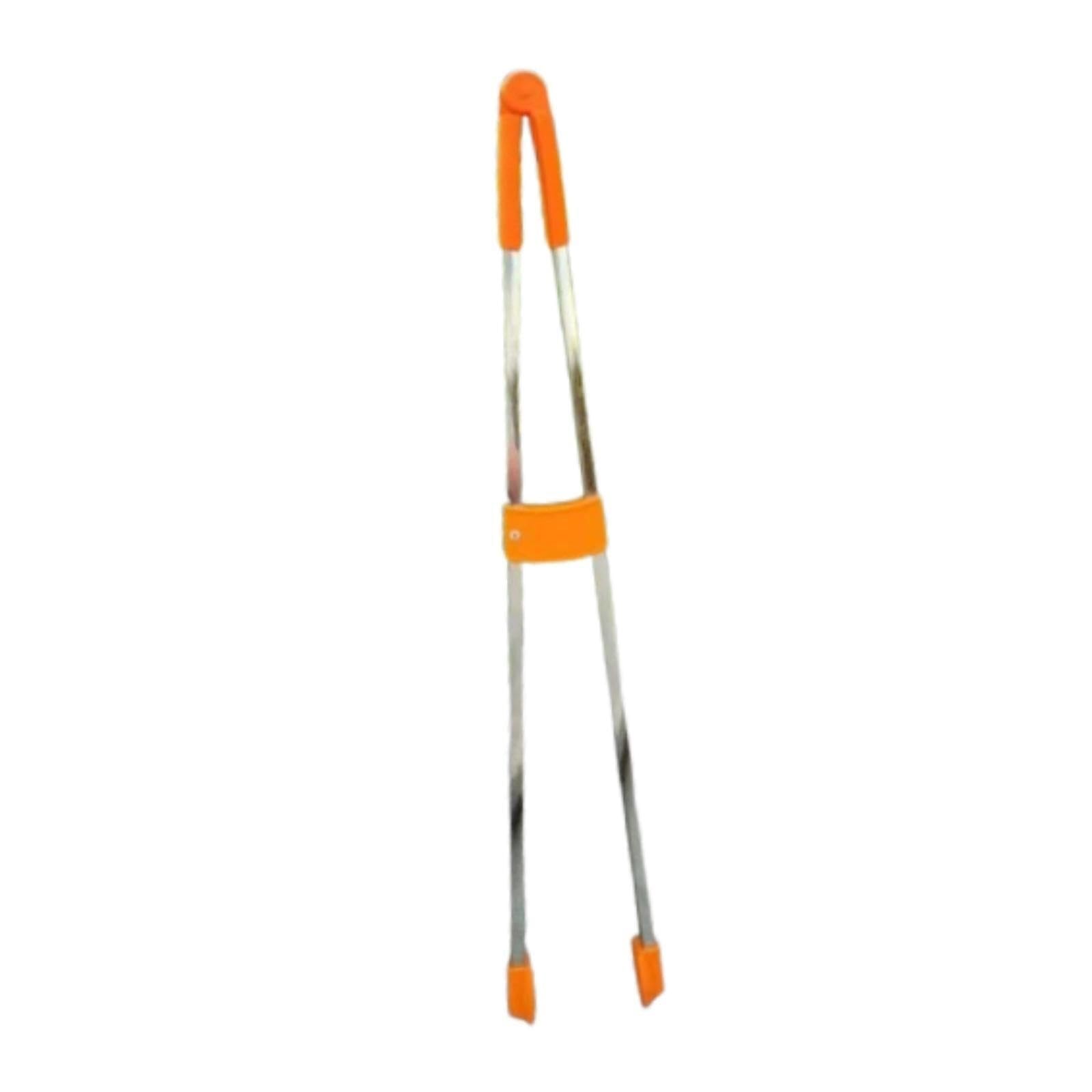 Pinza De Agarre para Basura Juego De 2 Pinzas Acero Inoxidable con Abrazadera Fuerza Pinza De Recolección(Type B)