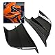 Motorrad Seitenspoiler,Motorradverkleidungs-Winglets Frontverkleidung Aerodynamische Winglets Wings Ersatz für 400 250 Z900 Z1000 (Glänzend schwarz)