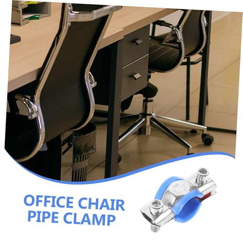 Abrazaderas para silla de oficina protector de acero inoxidable 8