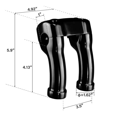 Augmentation de la hauteur du guidon Softail pour vos road-trips