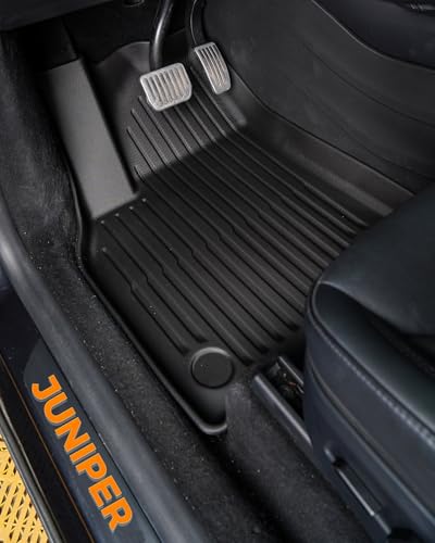 matguardpro 2026 Tesla Model Y Juniper Premium/Performance Floor Mats All-Weather TPE New Model Y 2025-2026 Mats 9-Piece with Extended Cross-Tread Pattern for Enhanced Interior Protection