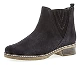 H Weite (Normal) Gabor Damen Chelsea Boots 92.726,Frauen Stiefel,Halbstiefel,Stiefelette,Bootie,Schlupfstiefel,gefüttert,Winterstiefeletten,Blockabsatz 2.5cm,H Weite (Normal),Nightblue (Micro),UK 4.5