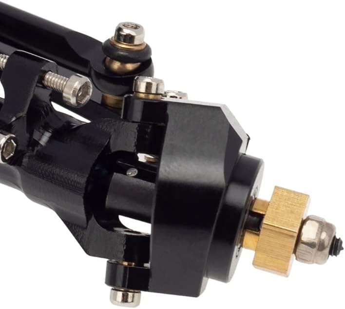 Juego completo de eje delantero y trasero de Metal para coche teledirigido 1/24 Axial SCX24 Gladiador JLU Bronco C10 Deadbolt