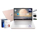 HP 14" Laptop Ultrabook 2026 Business Student Computer with MS Office & Copilot AI, Intel CPU Upto 2.8GHz, 8GB RAM, 628GB Storage (128GB SSD+500GB Ext), Wi-Fi 6, MarxsolAccessory, Win 11 Pro, RoseGold